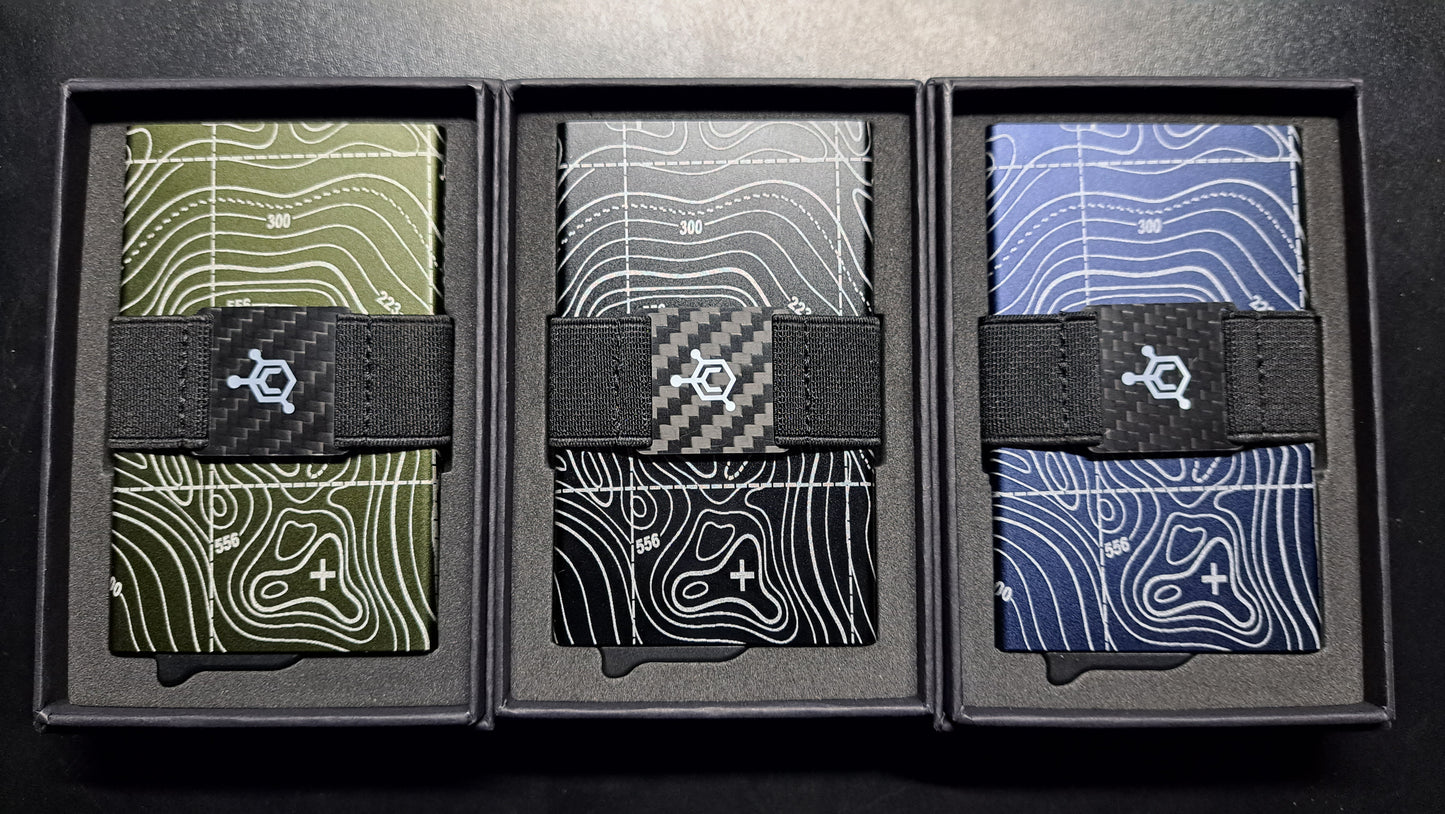 Code 118 RFID blocking topogtaphy wallets