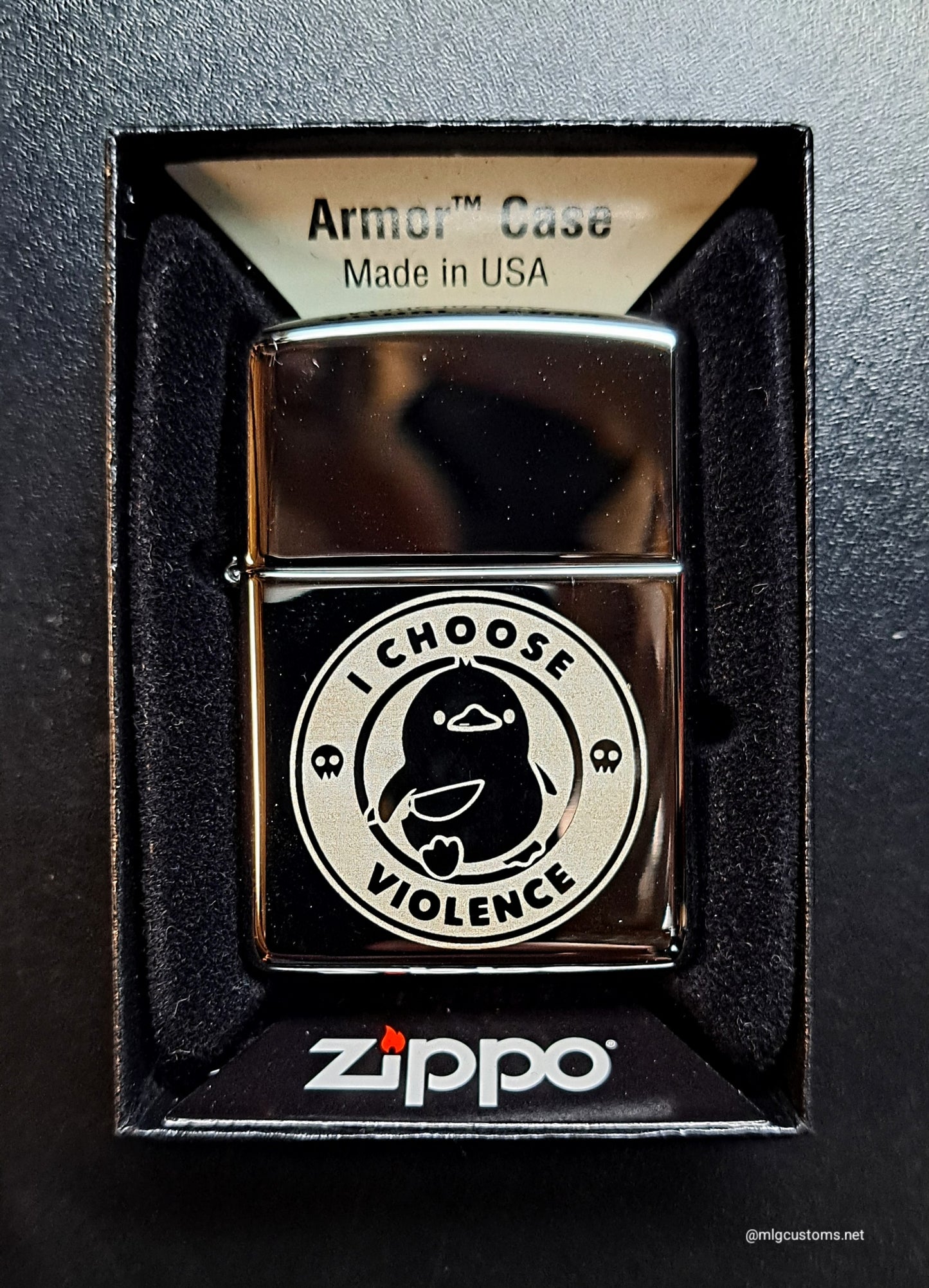 I choose violence zippos