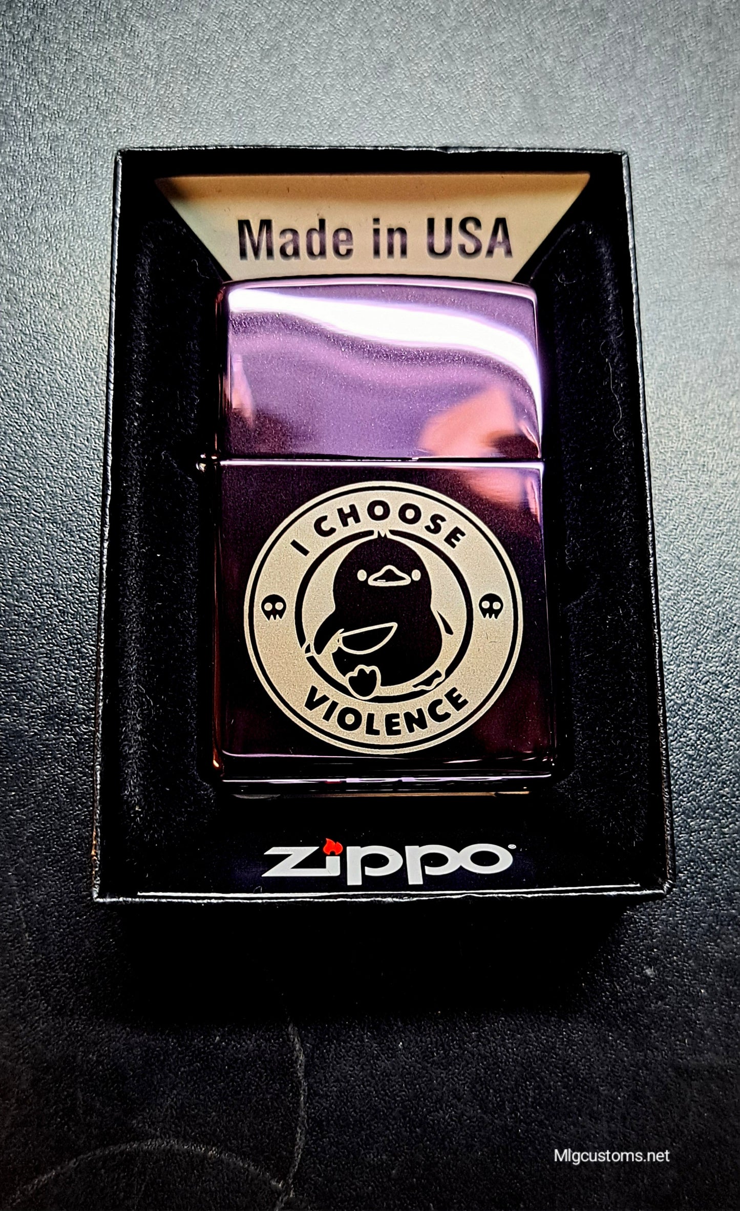 I choose violence zippos